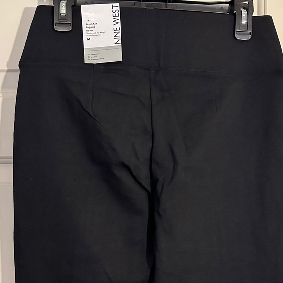 Nine West Stretch Knit Mid Rise Leggings - Picture 6 of 8